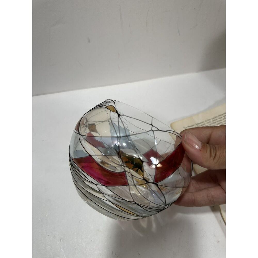 Partylite Calypso Mosaic Stained Glass W/‎ Tealight Candle Votive Holder Retired - Picture 9 of 13